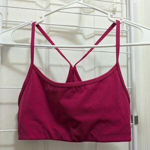 Vuori Magenta Strappy Sports Bra